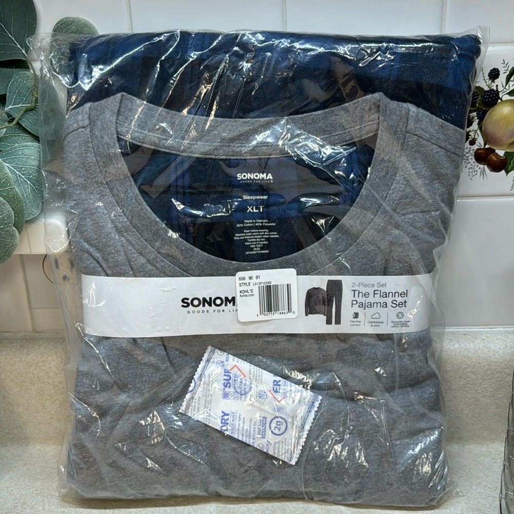 Men’s Kohls The Flannel Pajama Set XLT